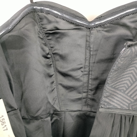 NWT Max & Cleo Strapless Corset Top Fit & Flare Dress in Black Sz. 4 - Picture 9 of 15